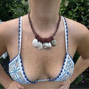Handmade Beaded Shell Necklace